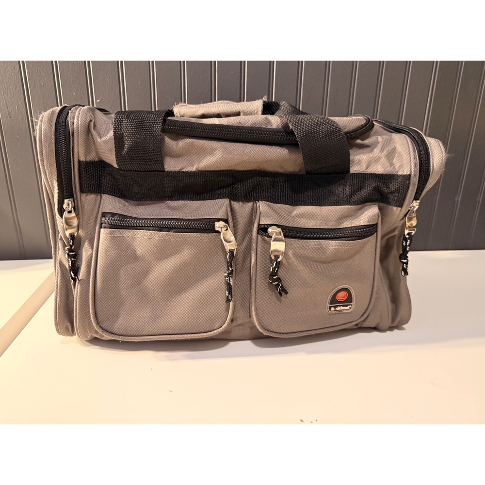 Rockland Gray Black Travel Duffel Bag Weekend Gym Carry On Multi Pocket 17 Inch